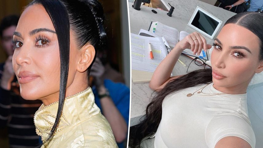 Kim Kardashian (pictured above at "The Fear of 13" on Broadway premiere on May 3) is taking a break from the California Bar exam.