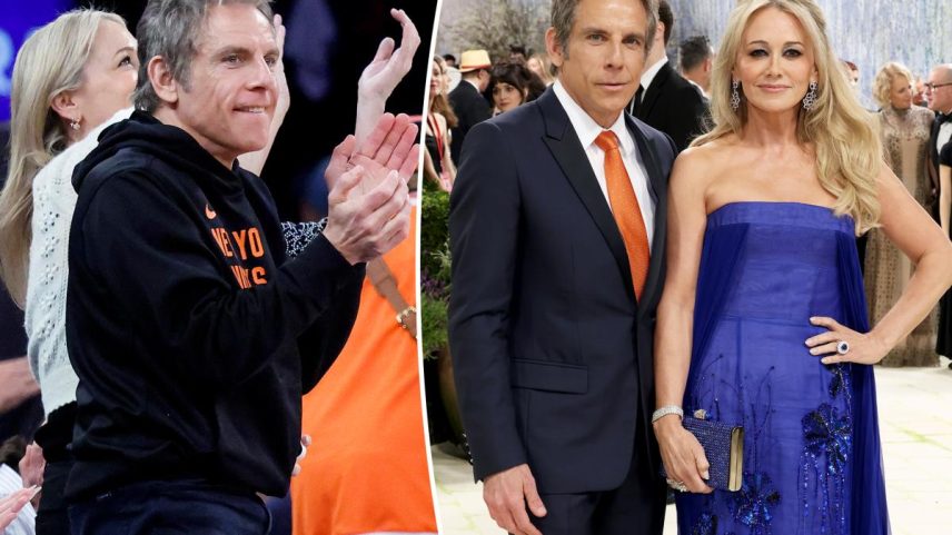 Christine Taylor told Page Six why her husband, Ben Stiller, missed the Knicks game for the Met Gala.