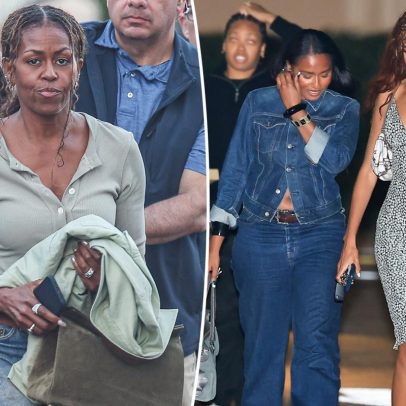 Michelle Obama e as filhas fazem rara saída em reduto de celebridades