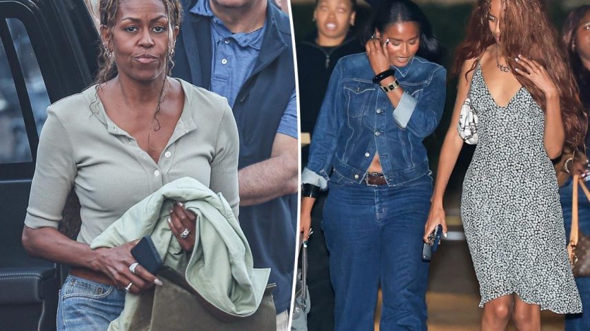 Michelle, Sasha and Malia Obama going out Monday night