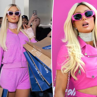 Paris Hilton adota cabelos castanho-escuro em transformação