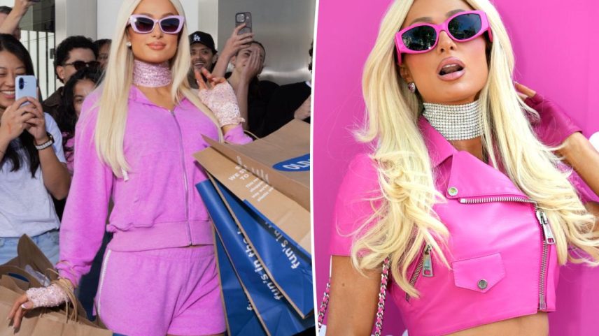 Paris Hilton adota cabelos castanho-escuro em transformação