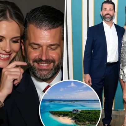 Donald Trump Jr. e Bettina Anderson se casam em ilha privada nas Bahamas