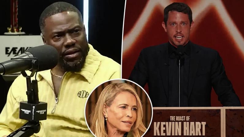 Kevin Hart defended Tony Hinchliffe’s roast jokes during an appearance on “The Breakfast Club” Tuesday.