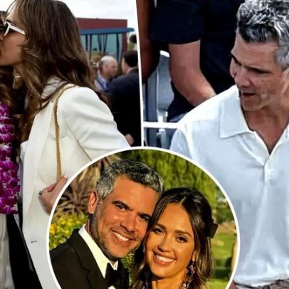 Jessica Alba e ex-marido mantêm distância na formatura da filha