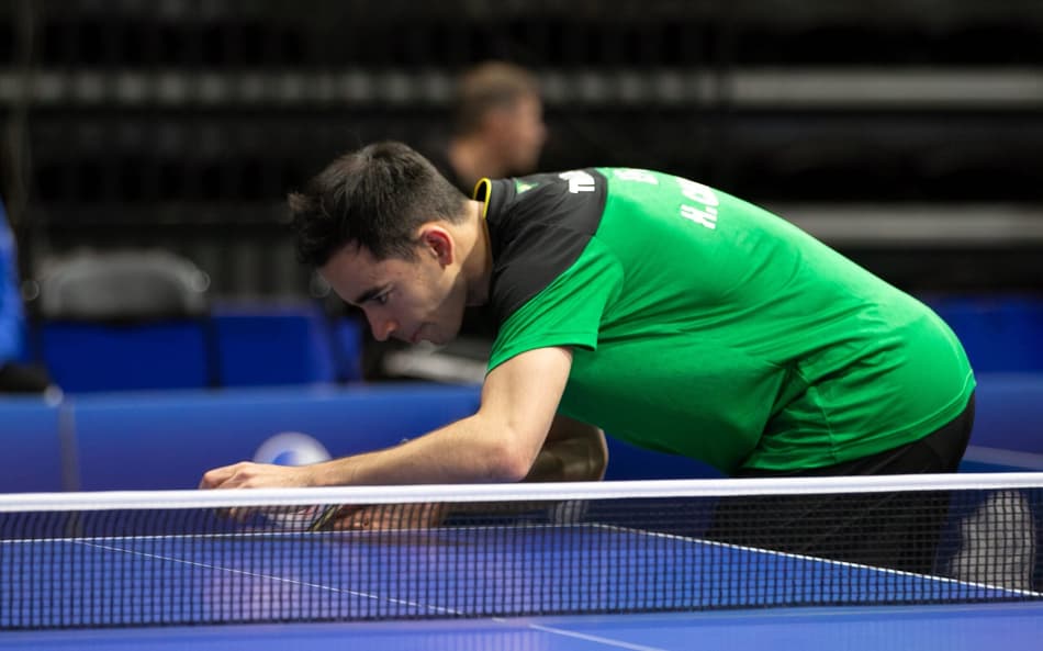 Hugo Calderano no Pan-Americano de Tênis de Mesa, em 2025 (Foto: ITTF Americas)
