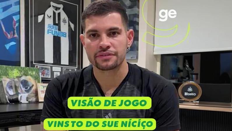 Bruno Guimarães após o jogo entre Newcastle e Fulham — Foto: Serena Taylor/Newcastle United via Getty Images