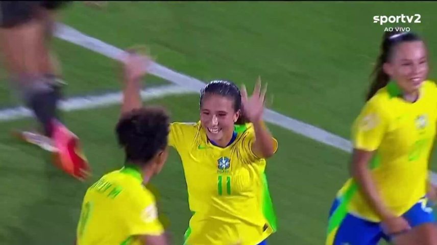 Brasil conquista o Sul-Americano Feminino Sub-17 de 2025 em cima da Argentina — Foto: Reprodução / @conmeboltorneos