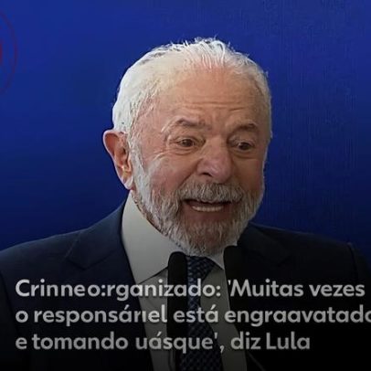 Lula afirma que crime organizado costuma ter responsáveis engravatados