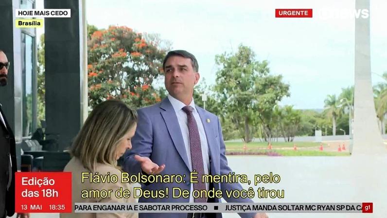 Flávio Bolsonaro admite ter pedido dinheiro a Vorcaro após ataques ao Master