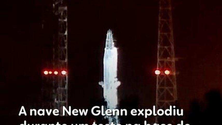 Nave da Blue Origin explode durante teste na plataforma de lançamento