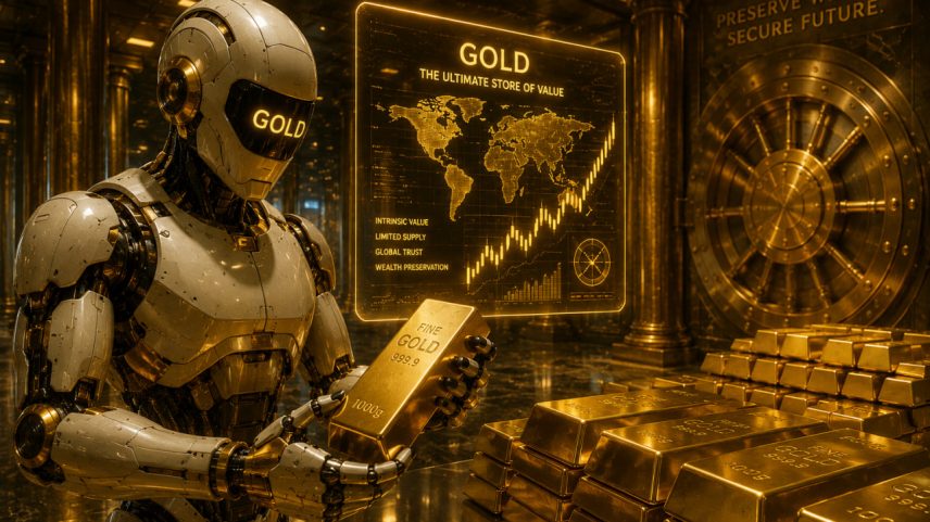 Grok AI prevê preço do ouro até o fim de 2026