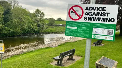 The River Ribble at Clitheroe in Lancashire is a designated bathing site but its water quality has been rated as "poor" by the Environment Agency