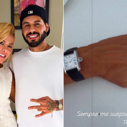 Zé Felipe presenteia a mãe com relógio de luxo e anel de diamante