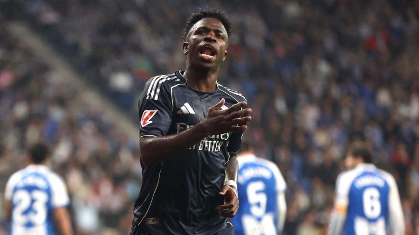 Vinicius Junior chegou a 20 gols pela quinta temporada seguida no Real Madrid — Foto: Reuters