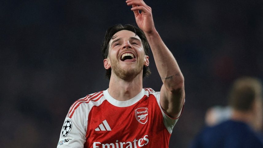 Rice elogia postura do Arsenal diante do Atlético após vantagem de 1 a 0