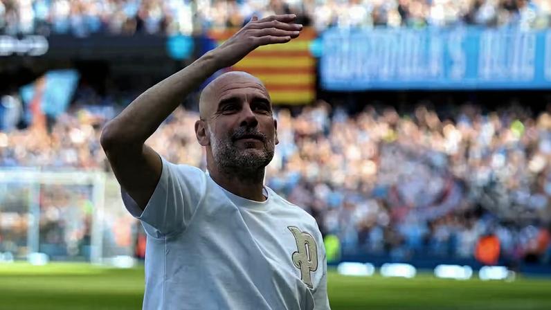 Pep Guardiola Manchester City x Aston Villa — Foto: Phil Noble/Reuters
