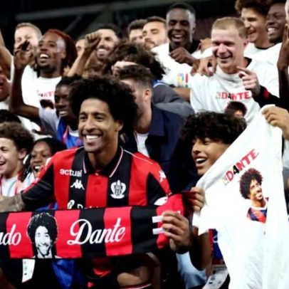 Dante encerra carreira aos 42 anos após goleada que salvou o Nice do rebaixamento