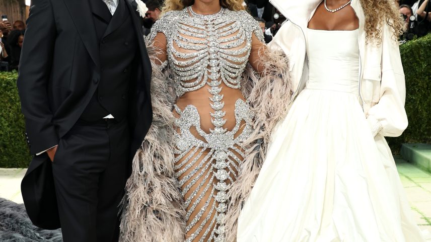 Beyoncé walked the Met Gala red carpet alongside Jay-Z and Blue Ivy