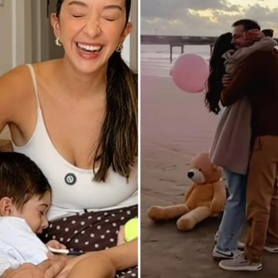 Menino que orava por uma irmã emociona família ao cumprir promessa