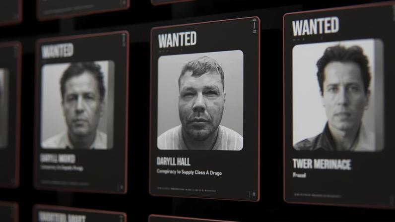 A wanted notice for a man charged with conspiracy to supply class A drugs