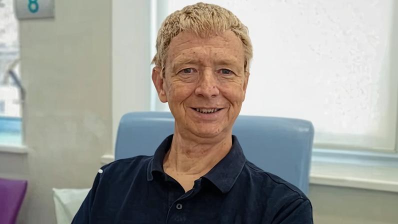 Carl Walsh, 56, who was diagnosed with tongue cancer in May 2024, joined the OrigAMI-4 trial at the Royal Marsden in July 2025.