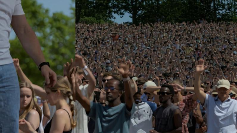 A Conferência de Pentecostes Opwekking atraiu uma multidão no parque Walibi Holland. (Foto: Instagram/Opwekking).