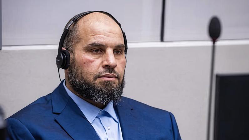 Khaled Mohamed Ali El Hishri at the international criminal court in December.