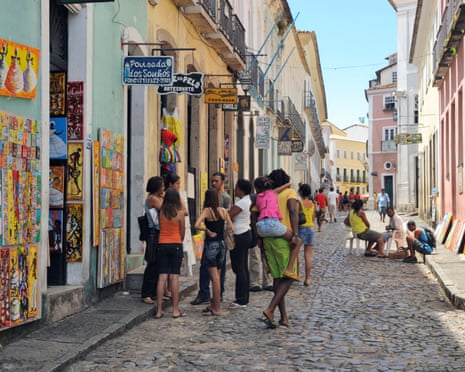 Tourists in Pelourinho, Bahia