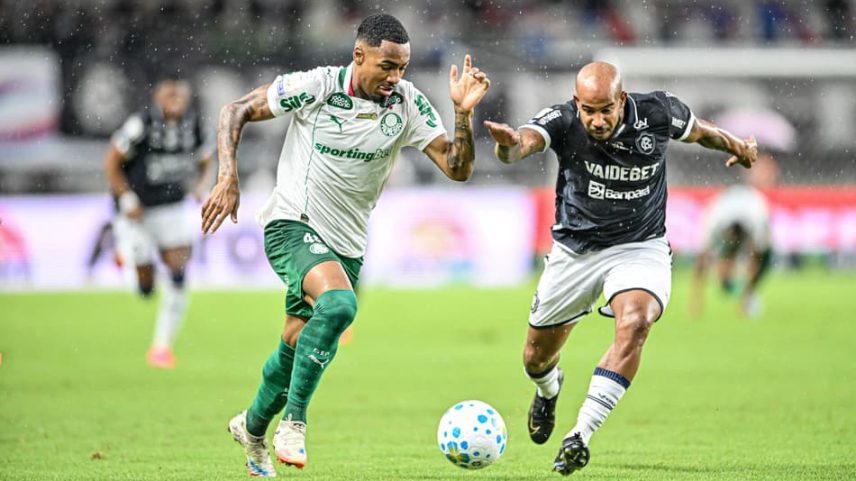 Remo e Palmeiras se enfrentam no Brasileirão (Foto: Nai Chagas/Agência F8/Folhapress)
