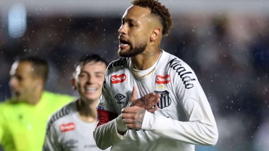 Neymar em dúvida para Coritiba x Santos pela Copa do Brasil
