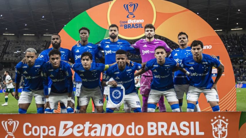 Cruzeiro abre o placar diante do Goiás na Copa do Brasil. (Foto: Luciano Brew/Agencia Enquadrar/Folhapress)
