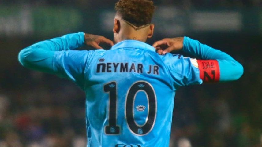Neymar em Coritiba x Santos (Foto: Gabriel Machado/AGIF/Folhapress)
