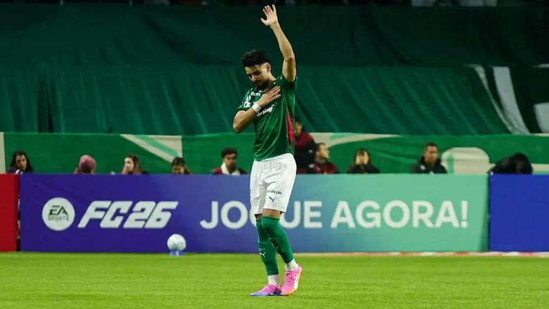 Flaco López em Palmeiras x Junior Barranquilla, pela Libertadores (Foto: Yuri Murakami/f2.8 news/Folhapress)