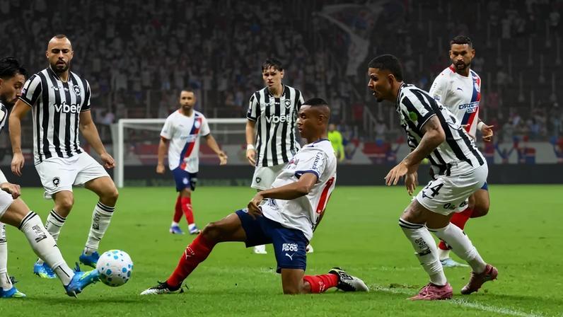 Bahia e Botafogo se enfrentaram na Fonte Nova (Foto: Marcio Roberto/Agencia F8/Folhapress)