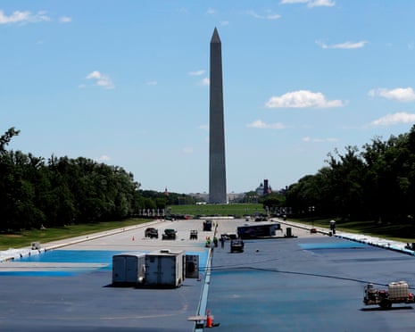 Contrato sem licitação para lagoa azul de DC vai a empresa ligada a Trump