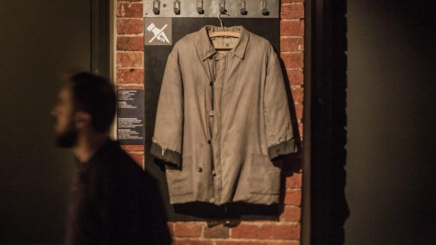 Items recently removed from display at the Gulag Museum include clothing worn by prisoners
