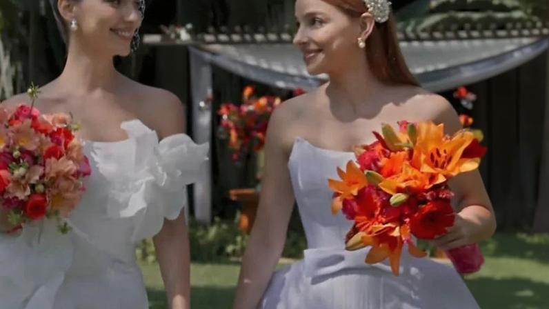 Casamento de Alanis Guillen e Gabriela Medvedovski divide fãs de Três Graças