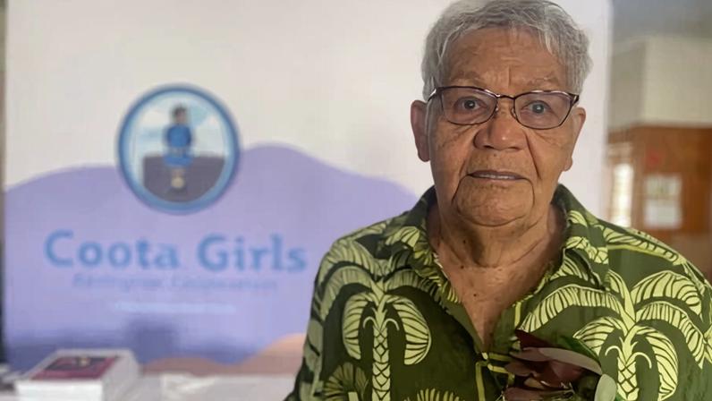 Aunty Lorraine Peeters in 2022. Peeters was just four years old when she was forcibly taken from her parents at Brewarrina mission and removed to Cootamundra Aboriginal Girls Home in 1942.