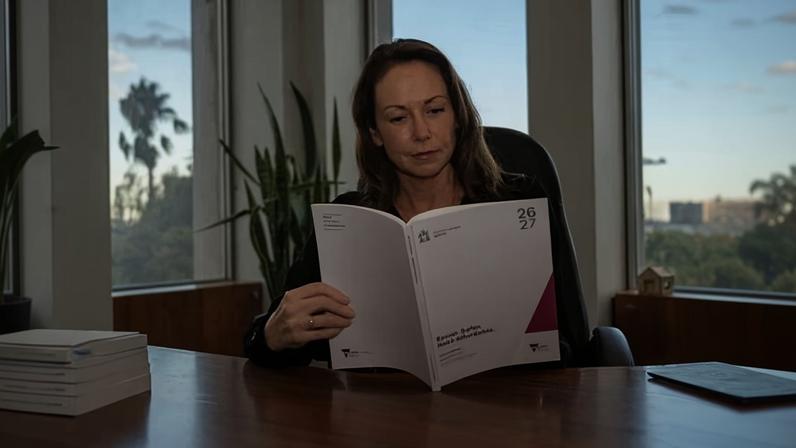 The Victorian treasurer, Jaclyn Symes, has also projected a $1bn surplus in 2026-27, down by $943m on December’s forecast.