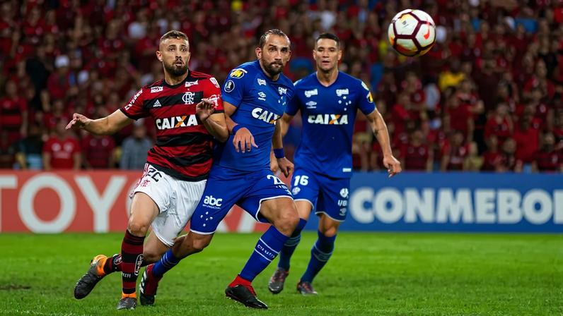 Flamengo x Cruzeiro, pela oitavas de final da Copa Libertadores 2018, no Maracanã (Foto: Bruno Haddad/Cruzeiro)
