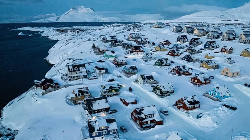 A residential area of Greenland’s capital, Nuuk. Healthcare is a sensitive subject on the island’s after Danish doctors’ past abuses of local people.