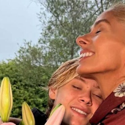Adriane Galisteu reage à fratura de Vittório após queda em jogo