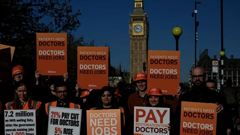 Médicos residentes da Inglaterra farão greve de quatro dias em junho