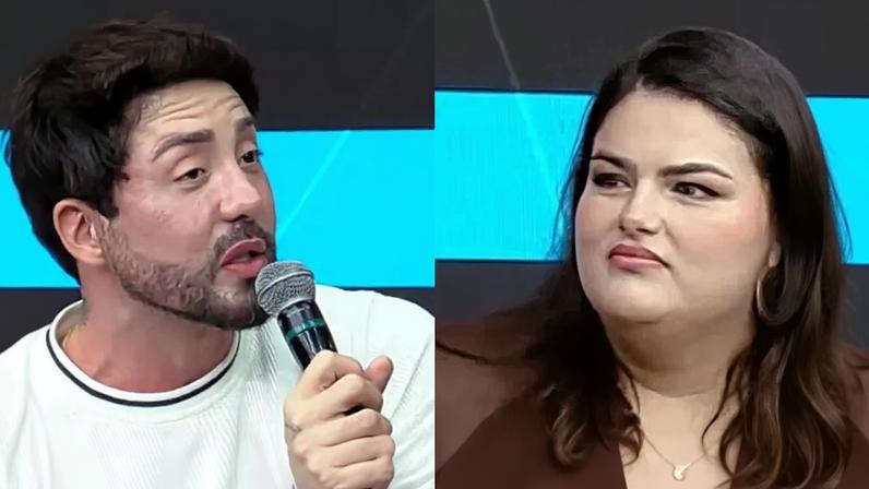 Sem espelho em casa, Rico Melquíades dá show de gordofobia no 'SuperPop' e toma invertida de modelo plus size: 'Fez 30 mil procedimentos e continua feio'