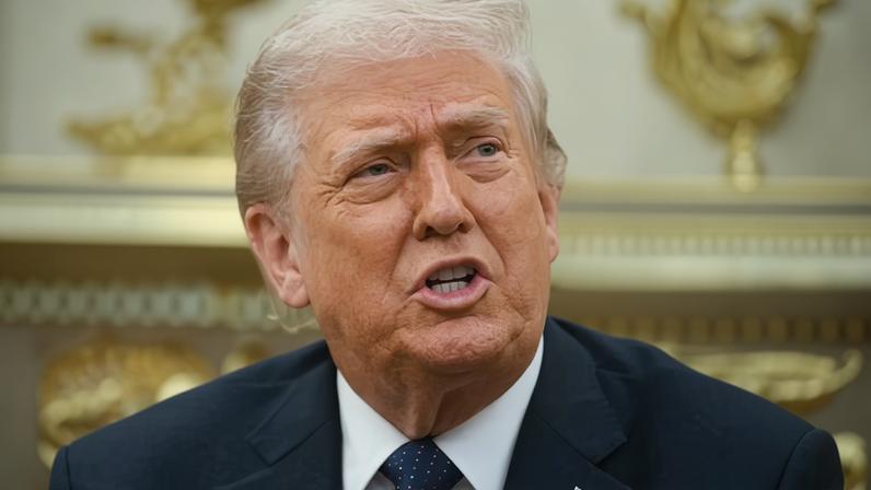 Donald Trump at an event in the Oval Office in March.