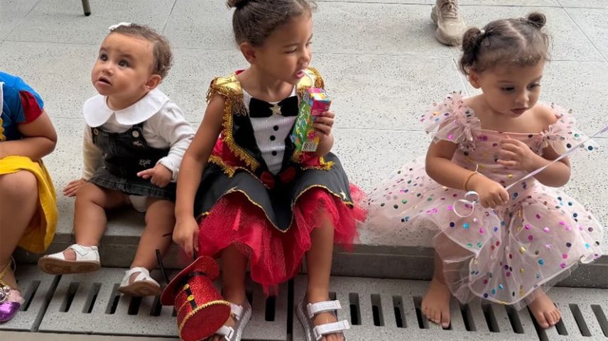 Neymar celebra véspera do Dia das Mães com as três filhas