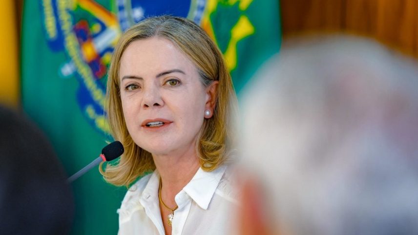 A ministra de Relações Institucionais, Gleisi Hoffmann. Foto: SRI/Divulgação