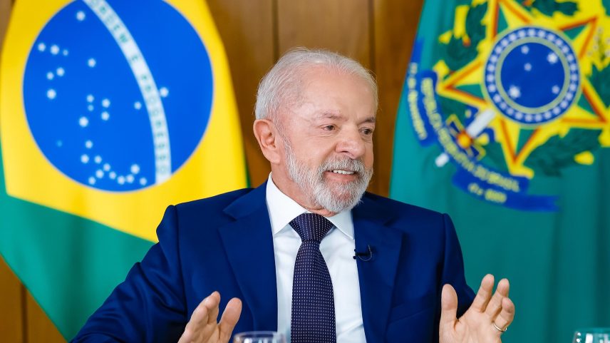 Presidente Lula durante entrevista — Foto: Ricardo Stuckert/PR