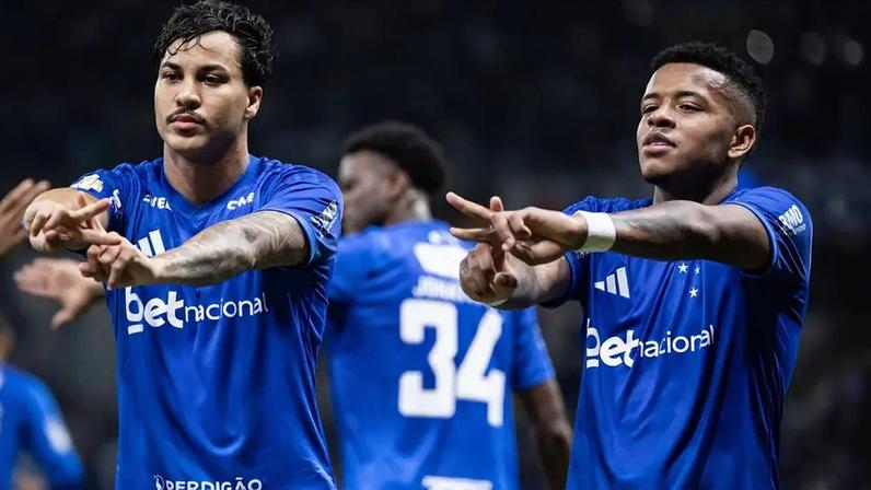 Kaio Jorge comemora seu gol contra o Goiás (Foto: Gustavo Aleixo/Cruzeiro)